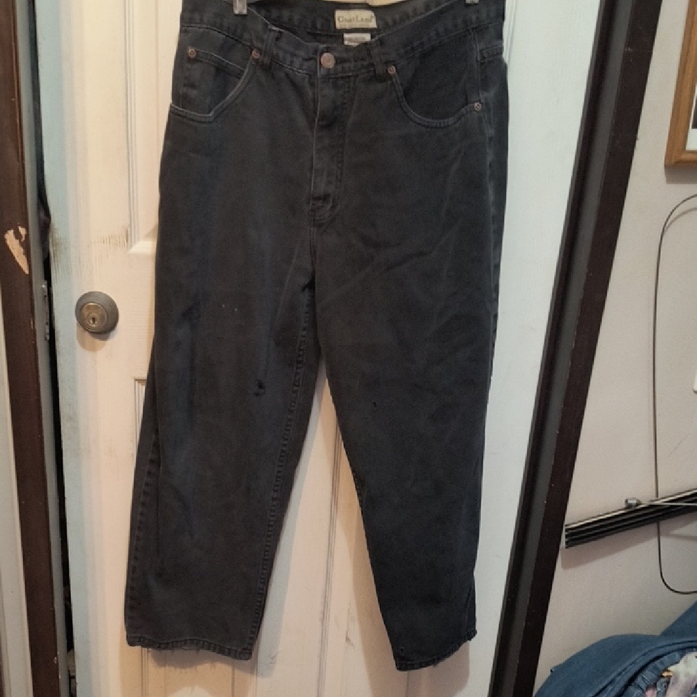 Casual Men's Relaxed Fit Jeans - Black